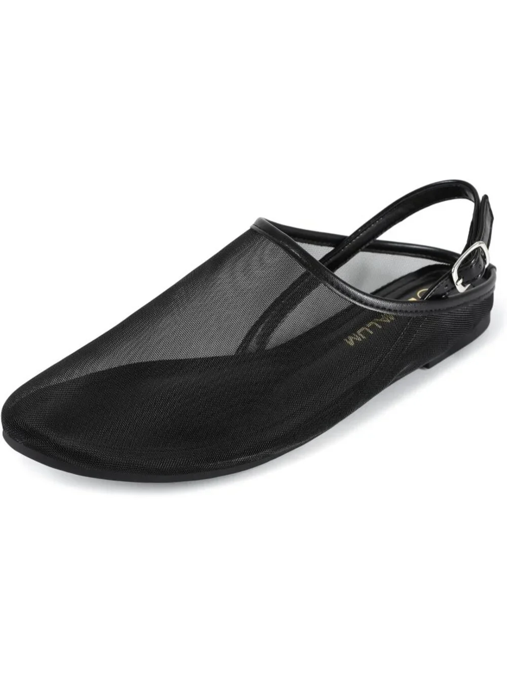 Women's Black Mesh Ballet Flats Mary Jane Animal Print Casual Comfortable Shoes